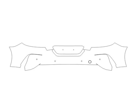 z4 3M Clear Bra Door Cup Precut PPF Diagram