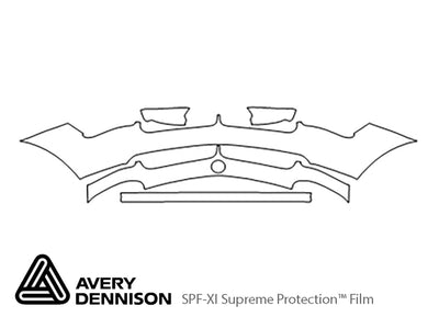 z8 Avery Dennison Clear Bra Bumper Precut PPF Diagram