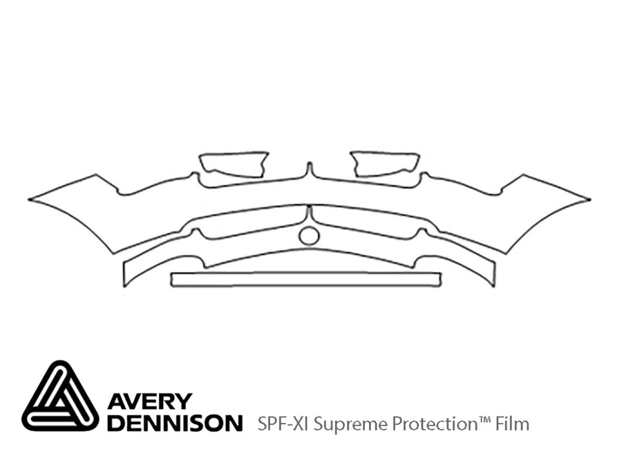 z8 Avery Dennison Clear Bra Bumper Precut PPF Diagram