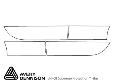 z8 Avery Dennison Clear Bra Door Cup Precut PPF Diagram