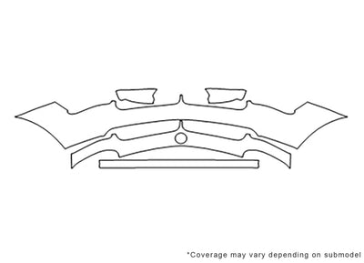 z8 3M Clear Bra Bumper Precut PPF Diagram