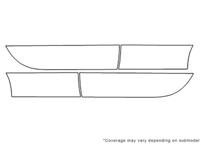z8 3M Clear Bra Door Cup Precut PPF Diagram