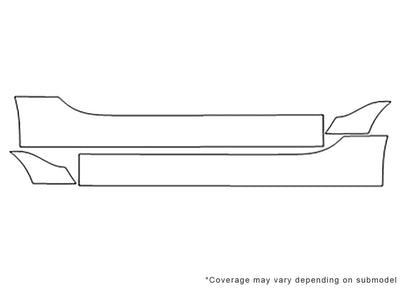 z8 3M Clear Bra Door Cup Precut PPF Diagram