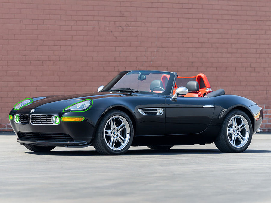 bmw z8 2000-2003 Headlight Protection Installation Location