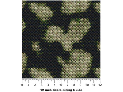 Boa Constrictor Snake Vinyl Film Pattern Size 12 inch Scale~Rwraps Boa Constrictor Snake Sizing Chart~3