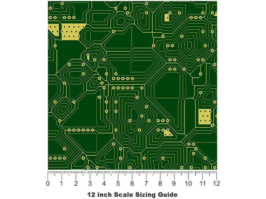 Board Member Technology Vinyl Film Pattern Size 12 inch Scale~Rwraps Board Member Technology Sizing Chart~3