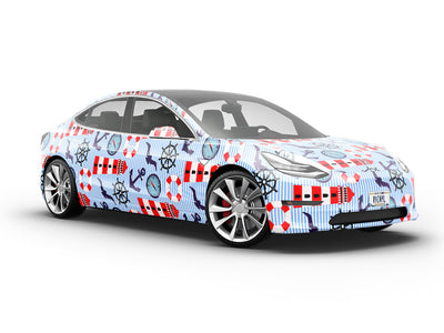 Boardwalk Sights Summertime Vehicle Vinyl Wrap
