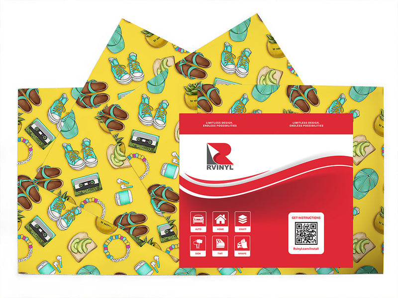 boardwalk stroll summertime Craft Vinyl Sheet Pack