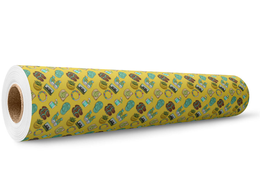 Boardwalk Stroll Summertime Wrap Film Wholesale Roll~Rwraps Series 914 Digitally Printed Vinyl Roll~5