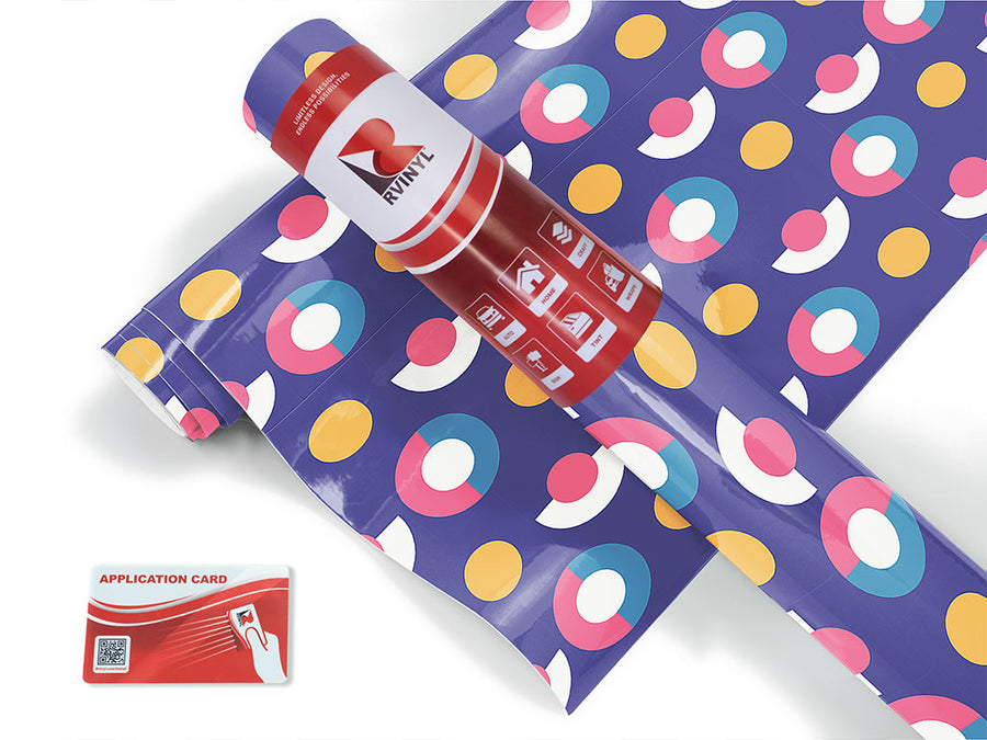 boat party abstract geometric Craft Vinyl Roll