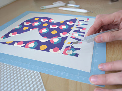 boat party abstract geometric Easy Weed Craft Vinyl
