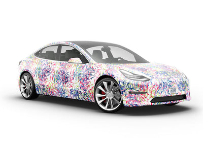Bobby Pin Abstract Vehicle Vinyl Wrap