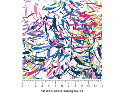 Bobby Pin Abstract Vinyl Film Pattern Size 12 inch Scale~Rwraps Bobby Pin Abstract Sizing Chart~2
