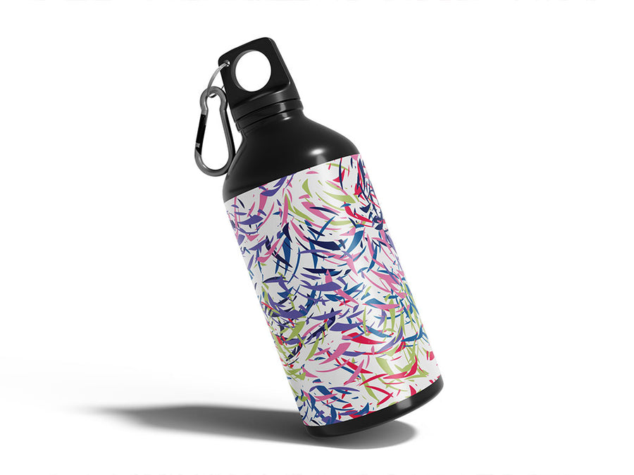 bobby pin abstract geometric Water Bottle DIY Stickers