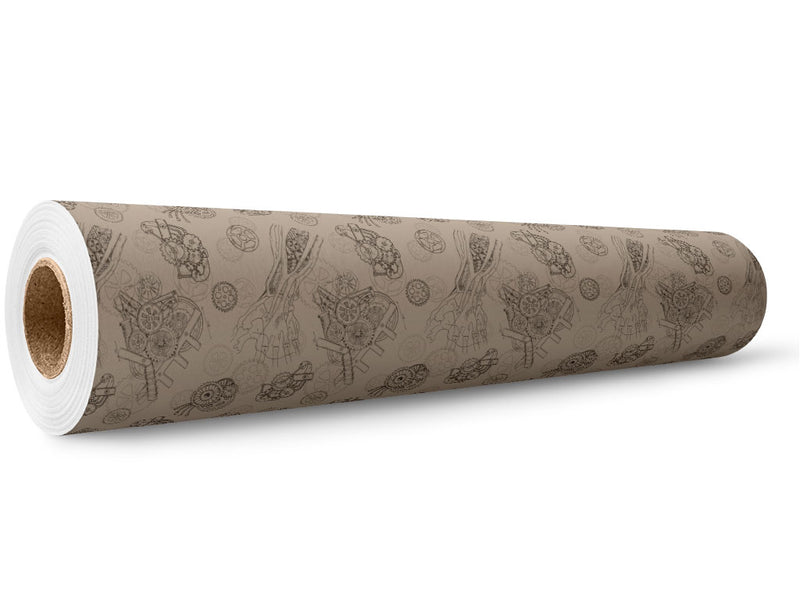 Bodily Advancements Steampunk Wrap Film Wholesale Roll~Rwraps Series 914 Digitally Printed Vinyl Roll~5