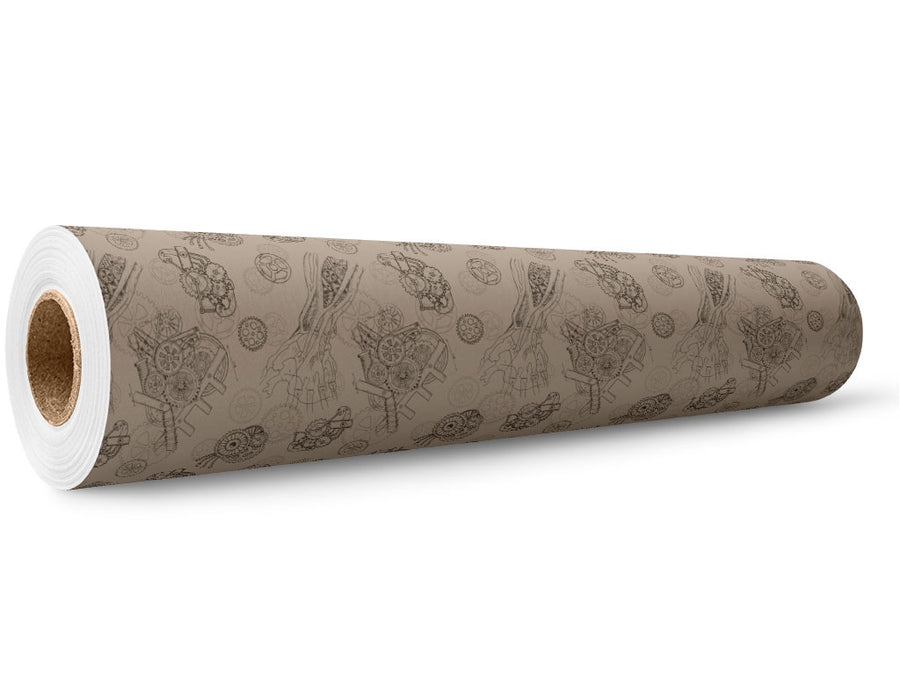 Bodily Advancements Steampunk Wrap Film Wholesale Roll~Rwraps Series 914 Digitally Printed Vinyl Roll~5