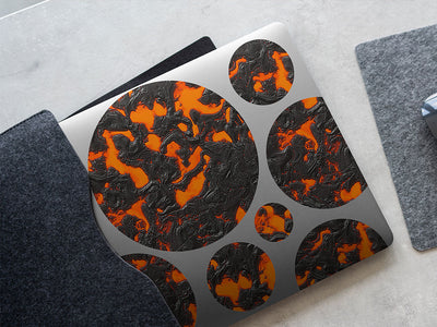 boiling heat lava DIY Laptop Stickers