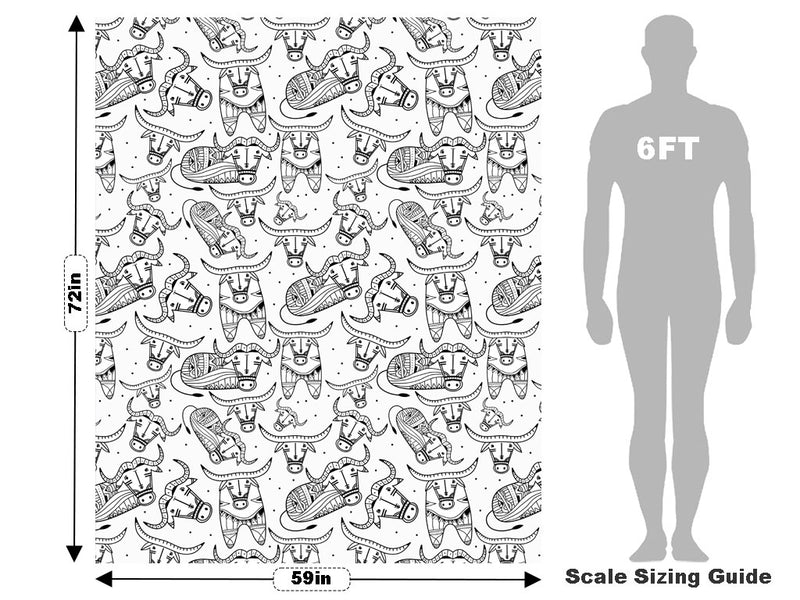 Bold Bovines Animal Vehicle Wrap Scale~Rwraps Series 914 Bold Bovines Animal Measurements~1
