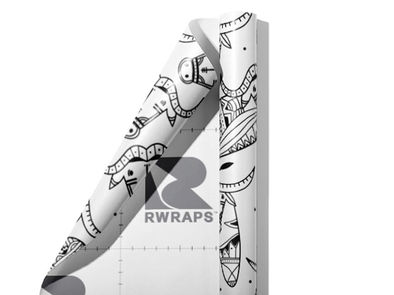 Bold Bovines Animal Wrap Film Sheets~Rwraps Series 914 Bold Bovines Animal Scrolled Sheet~3