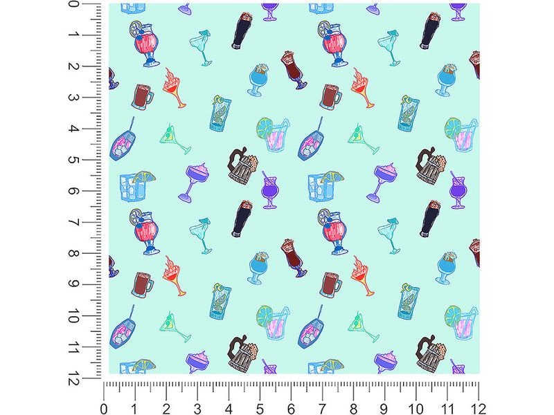 bombastic booze alcohol 1ft x 1ft Craft Sheets