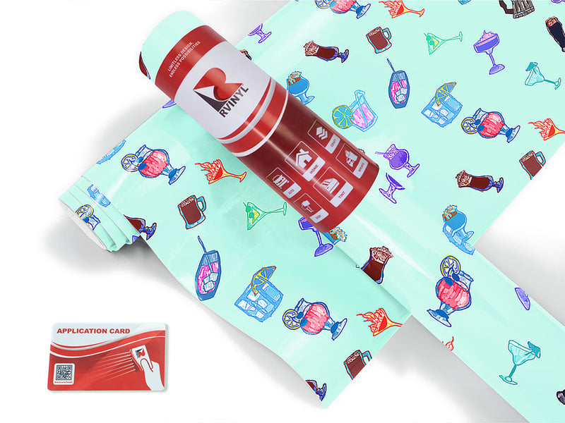 bombastic booze alcohol Craft Vinyl Roll