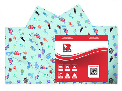 bombastic booze alcohol Craft Vinyl Sheet Pack