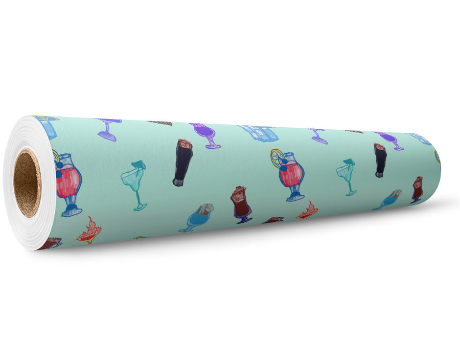 Bombastic Booze Alcohol Wrap Film Wholesale Roll~Rwraps Series 914 Digitally Printed Vinyl Roll~5