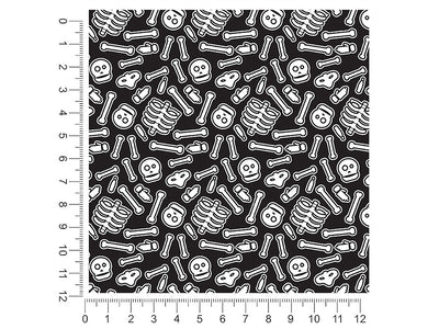 bone collector skull and bones 1ft x 1ft Craft Sheets