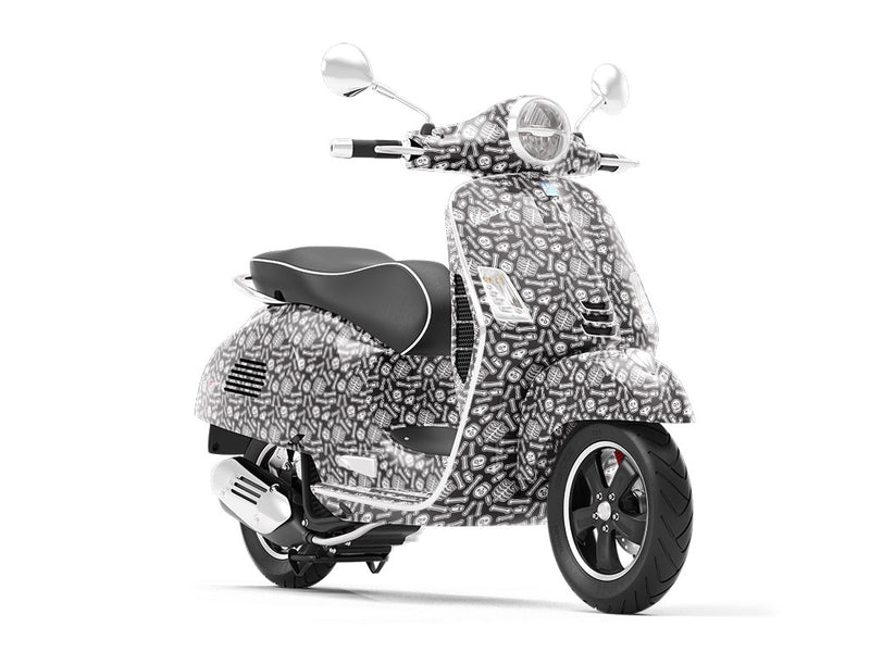 Bone Collector Halloween Vespa Scooter Wrap Film