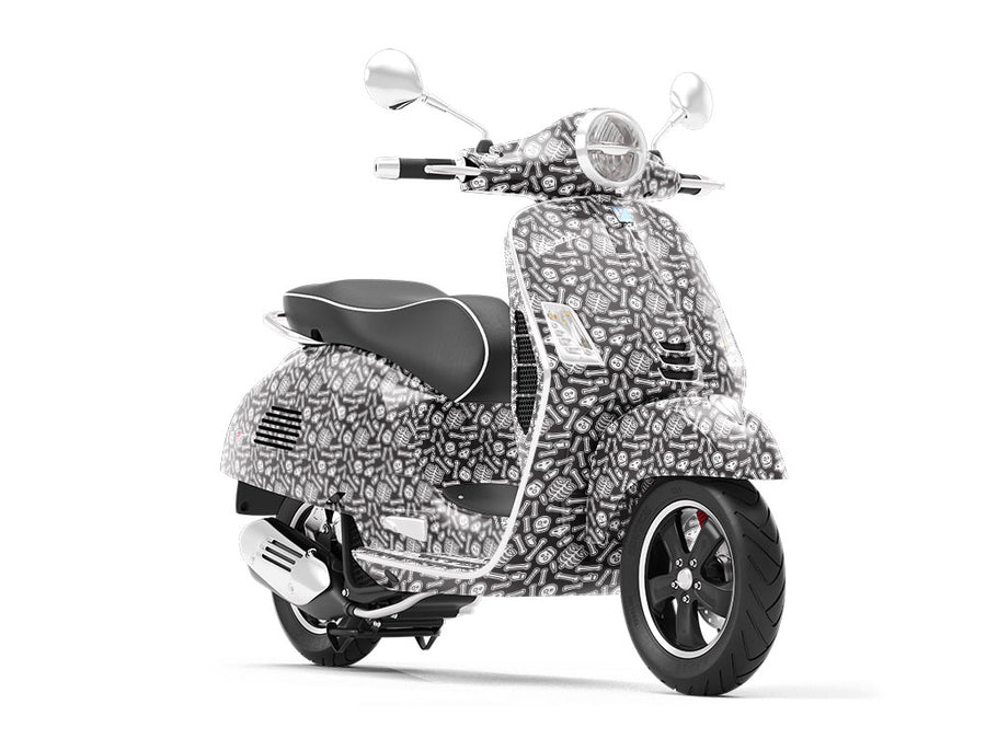 Bone Collector Halloween Vespa Scooter Wrap Film