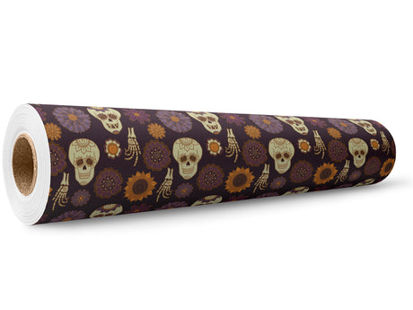 Boney Chill Halloween Wrap Film Wholesale Roll~Rwraps Series 914 Digitally Printed Vinyl Roll~5