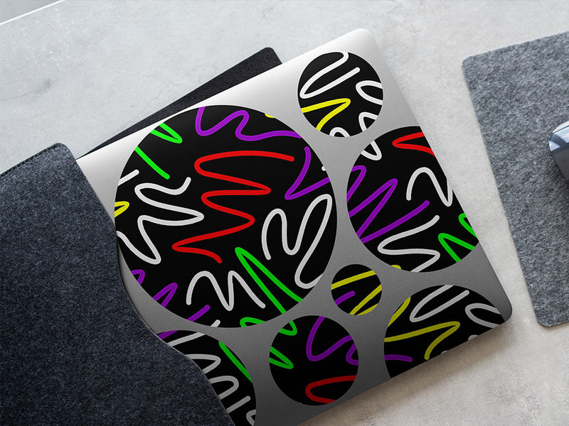 bonne nuit abstract geometric DIY Laptop Stickers