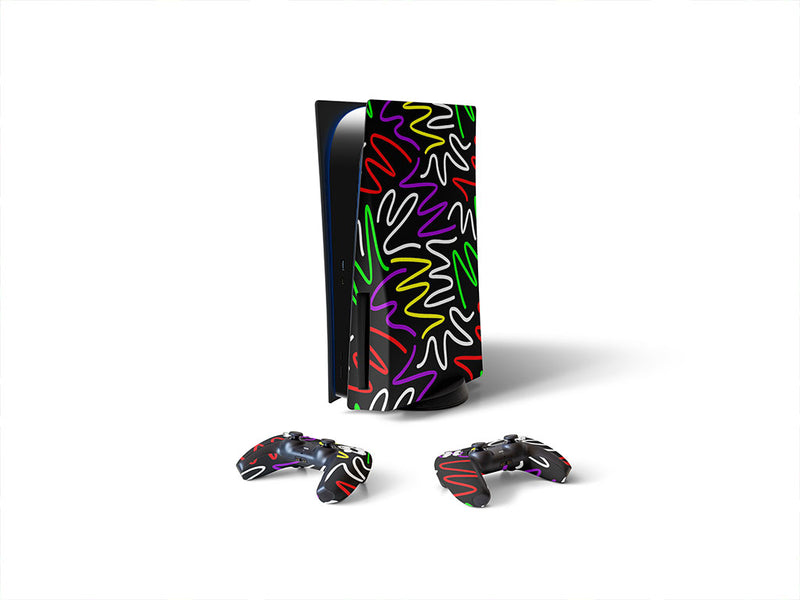 bonne nuit abstract geometric Sony PS5 DIY Skin