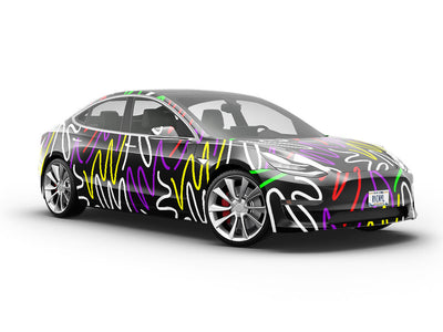 Bonne Nuit Abstract Vehicle Vinyl Wrap