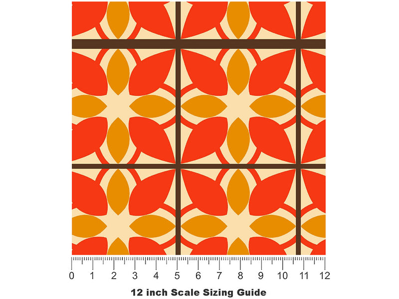 Boogie Nights Retro Vinyl Film Pattern Size 12 inch Scale~Rwraps Boogie Nights Retro Sizing Chart~2