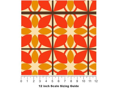 Boogie Nights Retro Vinyl Film Pattern Size 12 inch Scale~Rwraps Boogie Nights Retro Sizing Chart~2