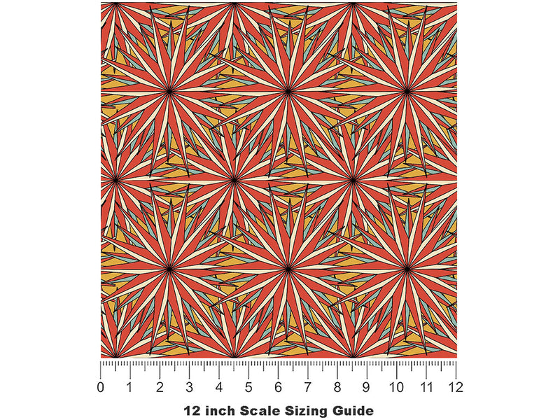 Boogie Oogie Retro Vinyl Film Pattern Size 12 inch Scale~Rwraps Boogie Oogie Retro Sizing Chart~2