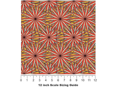 Boogie Oogie Retro Vinyl Film Pattern Size 12 inch Scale~Rwraps Boogie Oogie Retro Sizing Chart~2