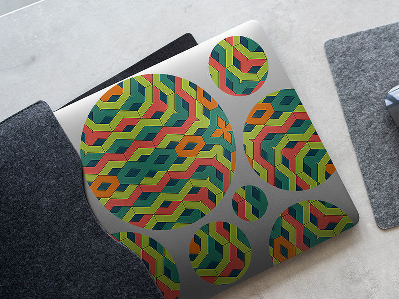 boogie woogie art deco DIY Laptop Stickers