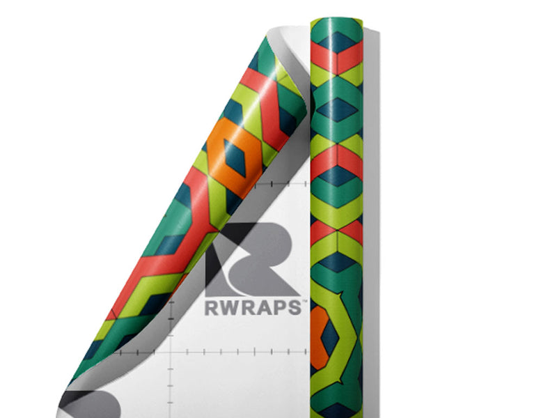 Boogie Woogie Art Deco Wrap Film Sheets~Rwraps Series 914 Boogie Woogie Art Deco Scrolled Sheet~3