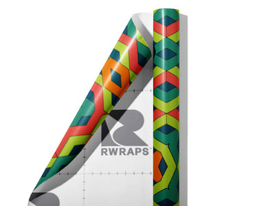 Boogie Woogie Art Deco Wrap Film Sheets~Rwraps Series 914 Boogie Woogie Art Deco Scrolled Sheet~3