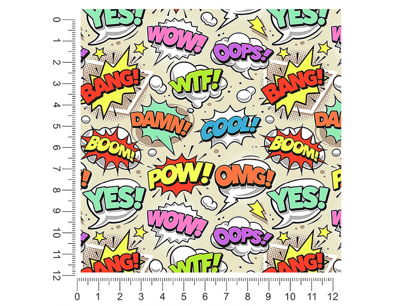 boom pow gaming 1ft x 1ft Craft Sheets