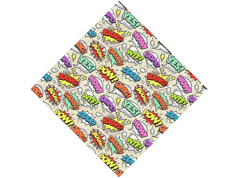 Boom Pow Gaming Vinyl Wrap Pattern