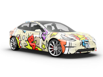 Boom Pow Gaming Vehicle Vinyl Wrap