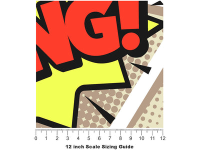 Boom Pow Gaming Vinyl Film Pattern Size 12 inch Scale~Rwraps Boom Pow Gaming Sizing Chart~2