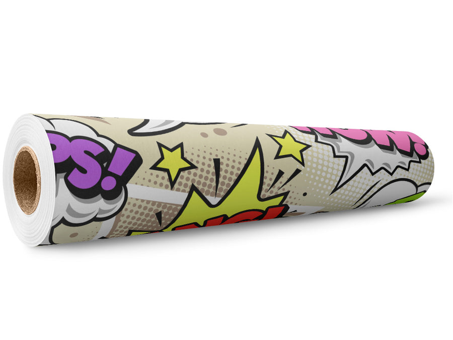 Boom Pow Gaming Wrap Film Wholesale Roll~Rwraps Series 914 Digitally Printed Vinyl Roll~5