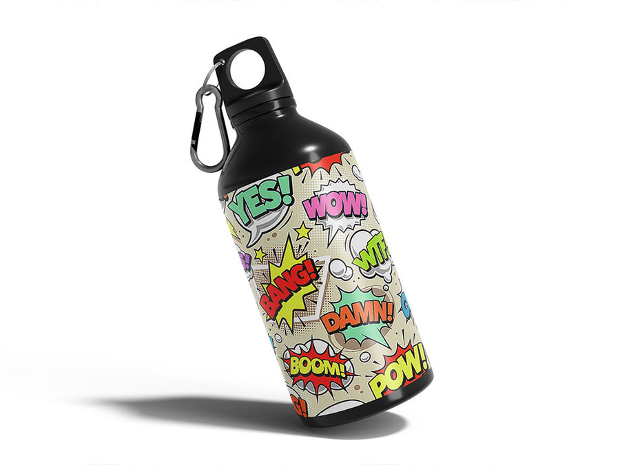 boom pow gaming Water Bottle DIY Stickers