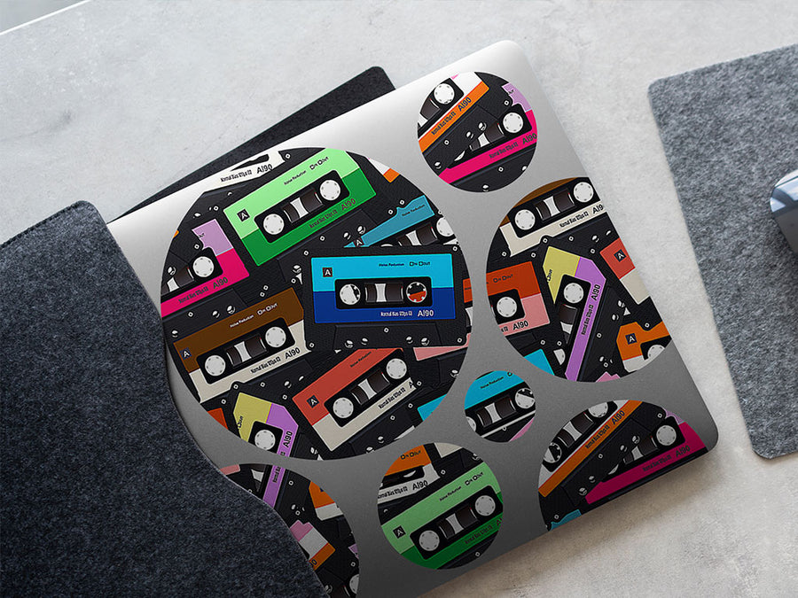 boombox ready music DIY Laptop Stickers