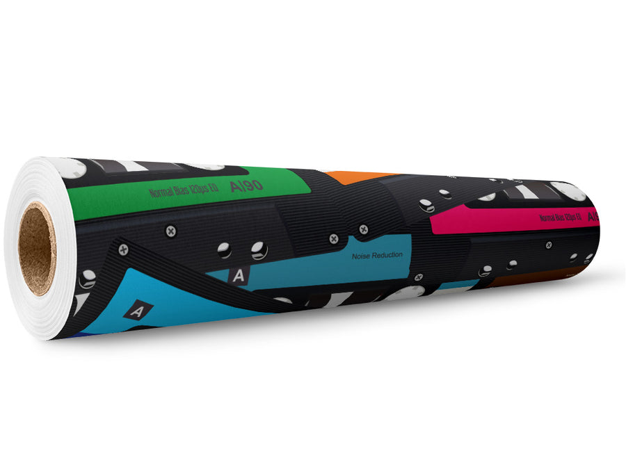 Boombox Ready Music Wrap Film Wholesale Roll~Rwraps Series 914 Digitally Printed Vinyl Roll~5