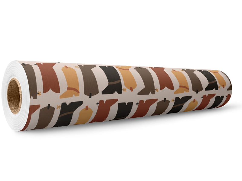 Boot Selection Cowboy Wrap Film Wholesale Roll~Rwraps Series 914 Digitally Printed Vinyl Roll~5